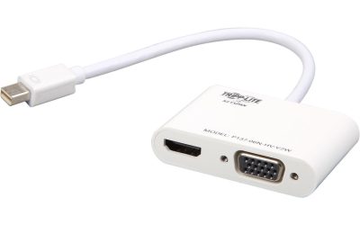 Tripp Lite P137-06N-HV-V2W Mini Displayport to HDMI VGA 4K Adapter Cable MDP to HDMI VGA