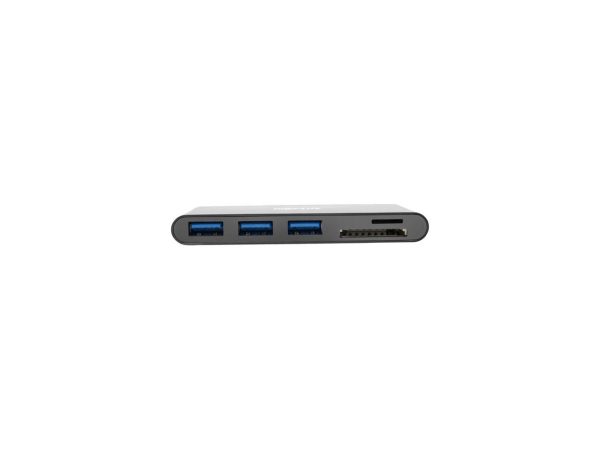 Tripp Lite USB C Hub Multiport w/ 3x USB-A Hub Micro SD, SD/MMC Card Reader (U460-003-3AMB) - Image 2