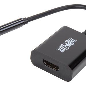 Tripp Lite USB C to HDMI Adapter Converter M/F 4K USB Type C to HDMI Black (U444-06N-HDB-AM)