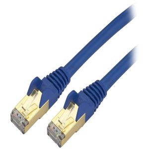 StarTech.com C6ASPAT15BL 15 ft. Cat 6A Blue Shielded Network Ethernet Cable