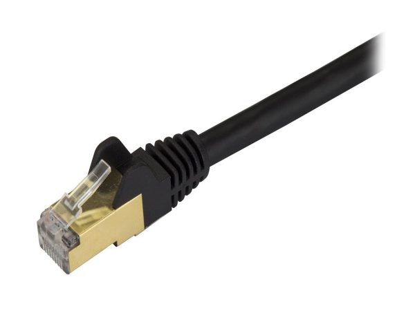 StarTech.com C6ASPAT20BK 20 ft. Cat 6A Black Shielded Network Ethernet Cable - Image 2