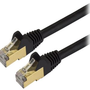 StarTech.com C6ASPAT20BK 20 ft. Cat 6A Black Shielded Network Ethernet Cable
