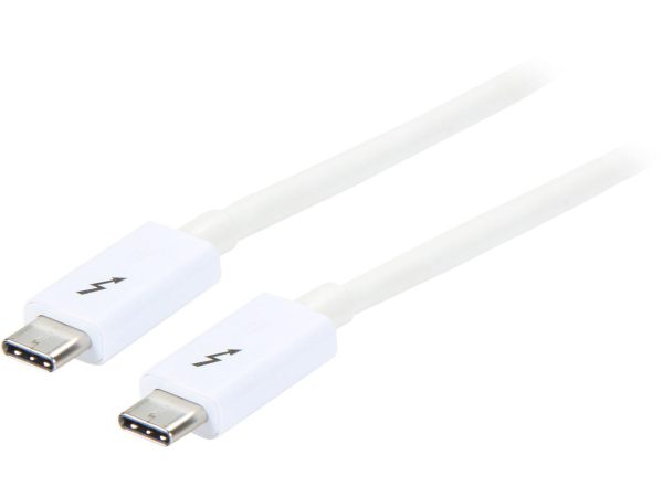 StarTech.com TBLT3MM2MW Thunderbolt 3 Cable - 6 ft / 2m - White - 4K 60Hz - USB C Charger - USB C to USB C Cable - USB-C Charge Cable