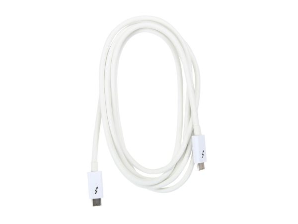 StarTech.com TBLT3MM2MW Thunderbolt 3 Cable - 6 ft / 2m - White - 4K 60Hz - USB C Charger - USB C to USB C Cable - USB-C Charge Cable - Image 2
