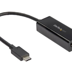 StarTech.com CDP2DP14B USB C to DisplayPort Adapter - 8K 60Hz - HBR3 Adapter - Thunderbolt 3 - Video Dongle for DP 1.4 Monitor & Display