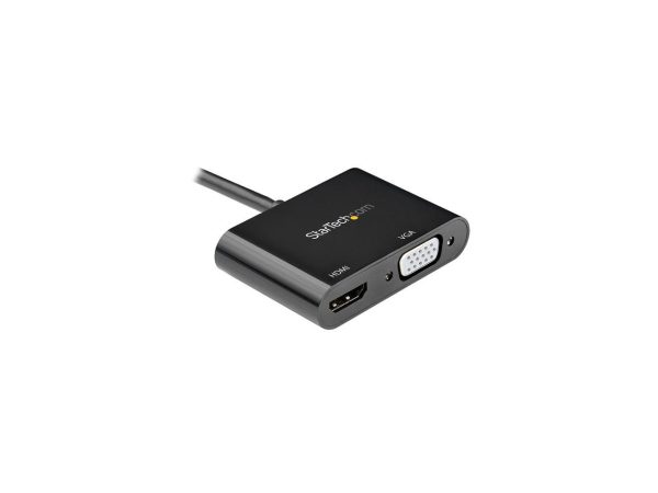 StarTech.com DisplayPort to HDMI VGA Adapter - 4K 60Hz - Multiport Video Converter for Mac & Windows - Male to Female (DP2VGAHD20) - Image 2