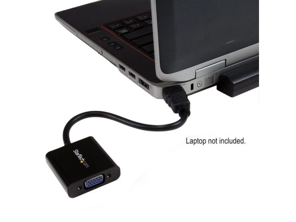 StarTech.com HD2VGAE2 HDMI to VGA Adapter - 1080p - 1920 x 1080 - Black - HDMI Converter - VGA to HDMI Monitor Adapter - 1 pack - Image 4