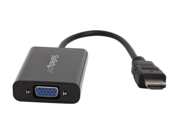 StarTech.com HD2VGAA2 HDMI to VGA Video Adapter Converter with Audio for Desktop PC / Laptop / Ultrabook - 1920 x 1200 - Image 2