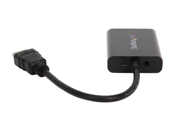 StarTech.com HD2VGAA2 HDMI to VGA Video Adapter Converter with Audio for Desktop PC / Laptop / Ultrabook - 1920 x 1200 - Image 4