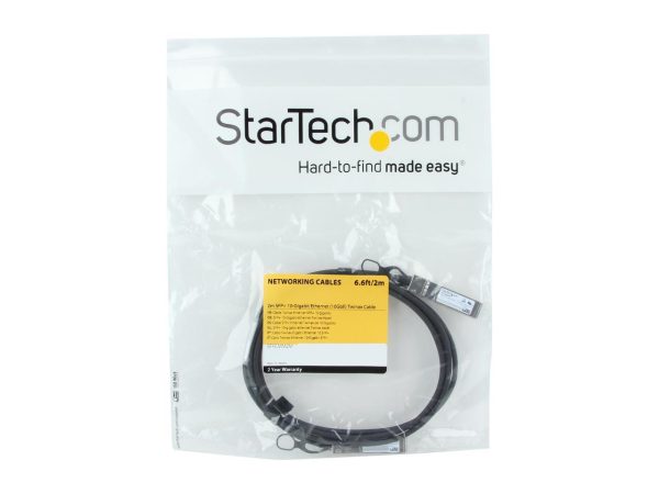 StarTech.com SFPCMM2M Cisco SFP-H10GB-CU2M Compatible SFP+ 10-Gigabit Ethernet Passive Twinax Direct Attach Cable - 2 m (6.6 ft) - 10 GbE - Image 3