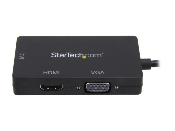StarTech.com MDP2VGDVHD Mini DisplayPort Adapter - 3-in-1 - 1080p - Monitor Adapter - Mini DP to HDMI / VGA / DVI Adapter Hub - Image 2