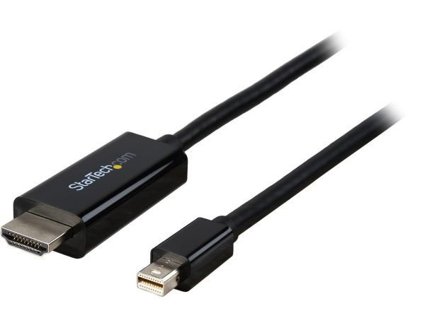 StarTech.com Model MDP2HDMM1MB Mini DisplayPort to HDMI converter cable - 4K Male to Male