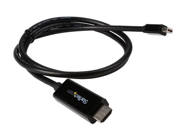 StarTech.com Model MDP2HDMM1MB Mini DisplayPort to HDMI converter cable - 4K Male to Male - Image 2