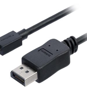 StarTech.com CDP2DPMM6B Black USB-C to DisplayPort Adapter Cable - 4K at 60 Hz