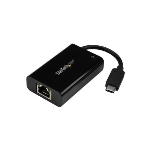 StarTech US1GC30PD USB C to Gigabit Ethernet Adapter - with Power Delivery (USB PD) - Power Pass Through Charging - USC-C Ethernet