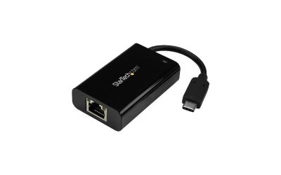 StarTech US1GC30PD USB C to Gigabit Ethernet Adapter – with Power Delivery (USB PD) – Power Pass Through Charging – USC-C Ethernet