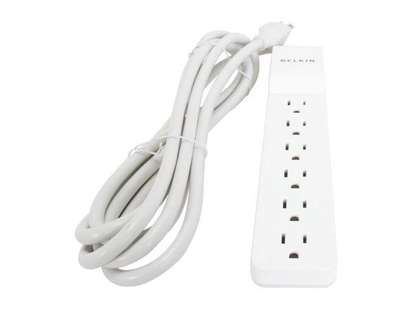 BELKIN BE106000-10 10 Feet 6 Outlets 720 Joules Home/ Office Surge Protector - Image 2