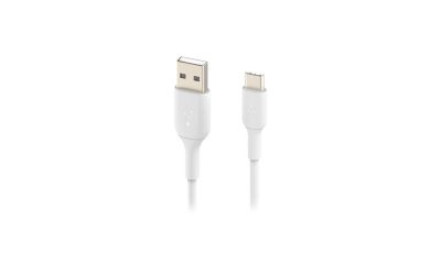 Belkin CAB001bt2MWH White BOOST CHARGE USB-C to USB-A Cable 6.56 ft. (2.0 m)