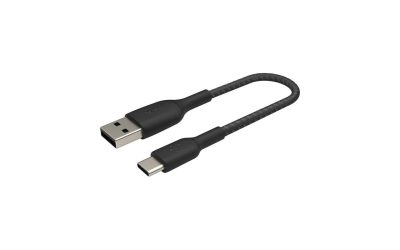 Belkin CAB002bt1MBK Black BOOST CHARGE Braided USB-C to USB-A Cable 3.28 ft. (1 m)