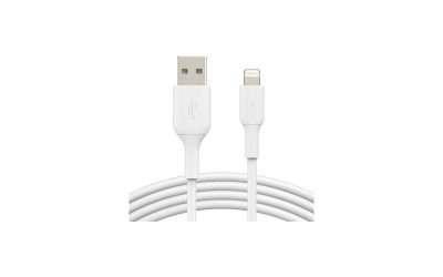 BELKIN CAA001bt2MWH BOOST CHARGE White Lightning to USB-A Cable 6.56 ft. (2.0 m)