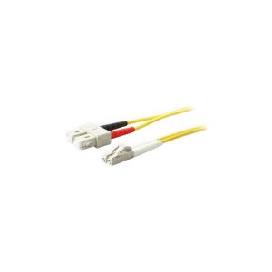AddOn 10m Single-Mode Fiber (SMF) Duplex SC/LC OS1 Yellow Patch Cable