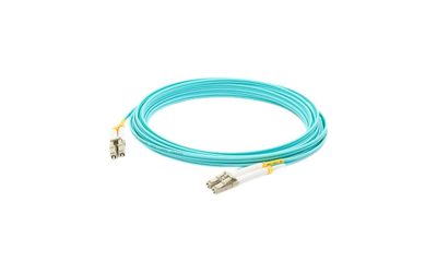 AddOn 8m Laser Optimized Multi-Mode fiber (LOMM) Duplex LC / LC OM4 Aqua Patch Cable