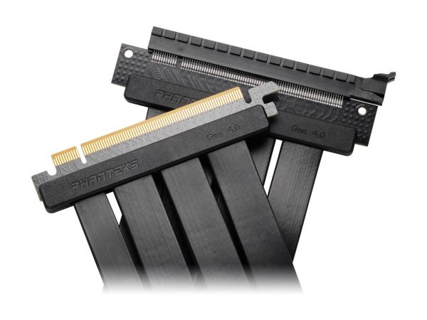 Phanteks 220mm Flat Line PCI-E gen 4.0 x16 Rise Cable, 90° Adapter - Image 2