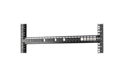 TRIPP LITE N062-024-KJ-SH 1U Rack-Mount Shielded Blank Keystone/Multimedia Patch Panel, RJ45 Ethernet, USB, HDMI, Cat5e/6