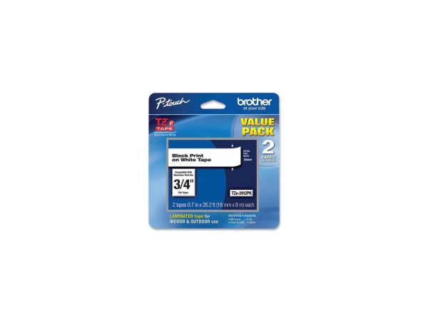 Brother P-touch TZe TZE241 Label Tape - 45/64" Width x 26 1/5 ft Length - White - Image 5