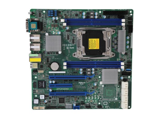 ASRock Rack EPC612D4U uATX Server Motherboard LGA 2011 R3 Intel C612 - Image 3