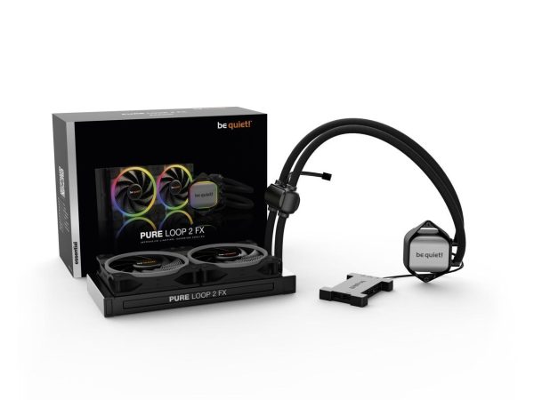 be quiet! PURE LOOP 2 FX 240mm AIO CPU Water Cooler | High Performance AIO | 2 Light Wings 120mm PWM high-speed fans | ARGB Hub | Refillable Port | BW013 - Image 3