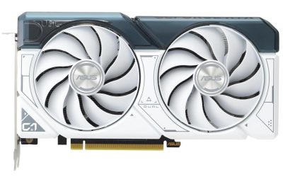 ASUS Dual GeForce RTX 4060 OC White Edition 8GB GDDR6 (PCIe 4.0, 8GB GDDR6, DLSS 3, HDMI 2.1a, DisplayPort 1.4a, 2.5-slot design, Axial-tech fan design, 0dB technology) DUAL-RTX4060-O8G-WHITE