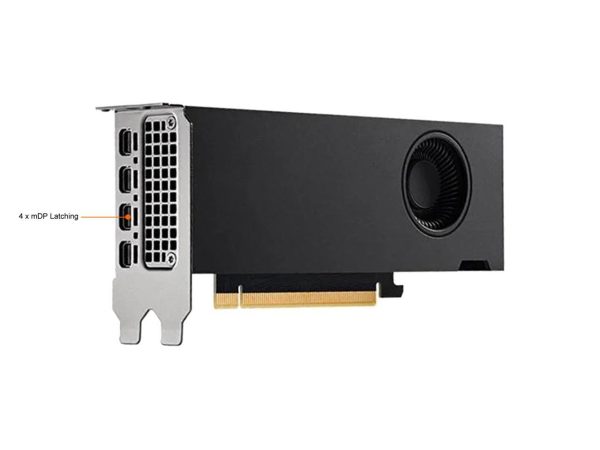 PNY RTX A2000 VCNRTXA200012GB-PB 12GB 192-bit GDDR6 with ECC PCI Express 4.0 x16 Low Profile Workstation Video Card - Image 2