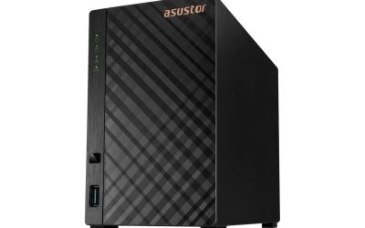 Asustor AS1102TL Drivestor 2 Lite 2 Bay NAS, Quad-Core 1.7GHz CPU, 1GbE Port, 1GB DDR4 (Diskless)