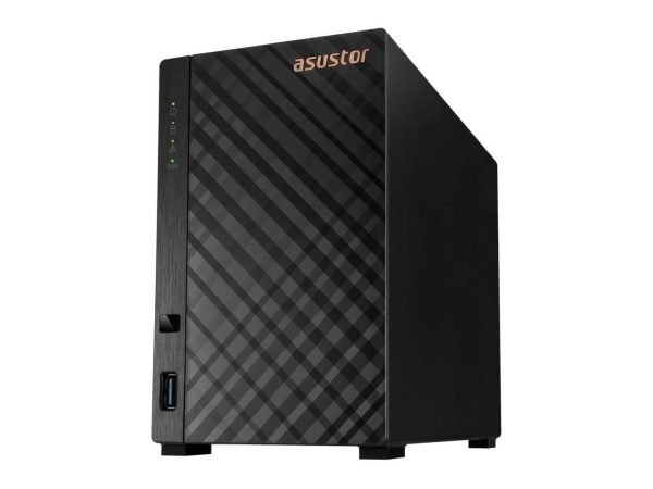 Asustor AS1102TL Drivestor 2 Lite 2 Bay NAS, Quad-Core 1.7GHz CPU, 1GbE Port, 1GB DDR4 (Diskless)