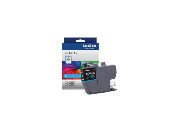 Brother LC401 Cyan High Yield Ink Cartridge Prints Up to 500 Pages (LC401XLCS) - Image 2