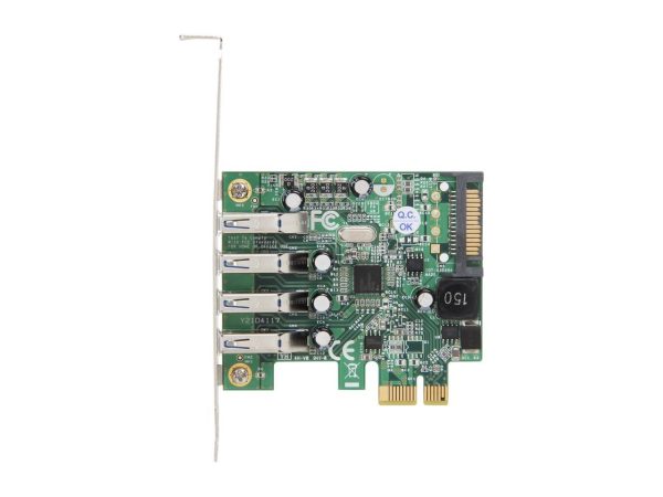 StarTech.com PEXUSB3S4V 4 Port PCI Express PCIe SuperSpeed USB 3.0 Controller Card Adapter with UASP - SATA Power - USB 3 PCIe Card - Image 3