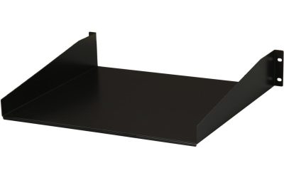 StarTech.com CABSHELF 2U Black Standard Universal Server Rack Cabinet Shelf