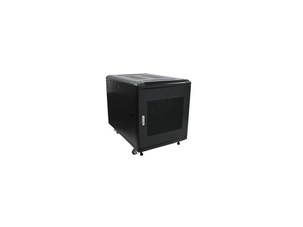 StarTech.com RK1236BKF 12U 36in Knock-Down Server Rack Cabinet with Casters - Image 2