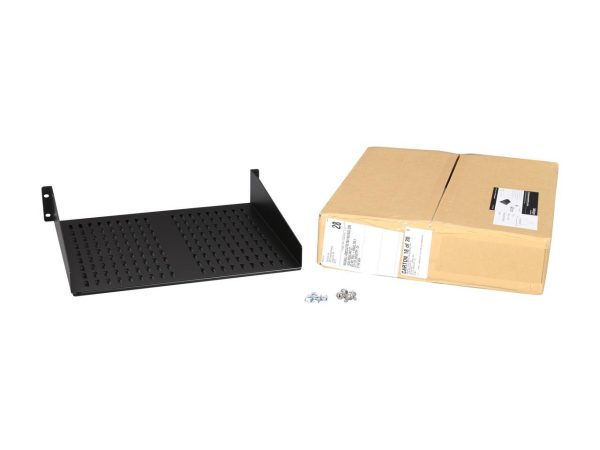 StarTech.com CABSHELFV 2U 16 in Universal Vented Rack Mount Cantilever Shelf - Fixed Server Rack Cabinet Shelf - 50 lbs / 22 kg - 16 in Deep - Image 5