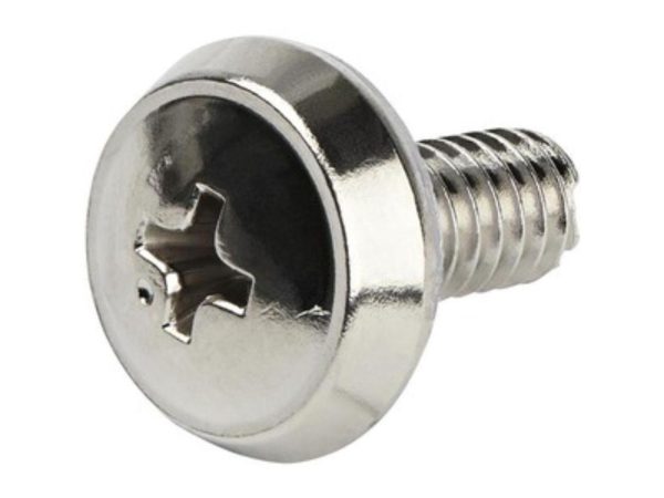 StarTech.com CABSCRWS1224 12-24 Server Rack Screws - 50 pack - Nickel-Plated - Image 2