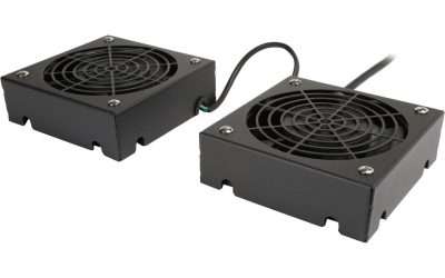 TRIPP LITE SRFANWM SMARTRACK Series Wall-Mount Roof Fan Kit, 120V (2 high-performance fans; 5-15P plug)