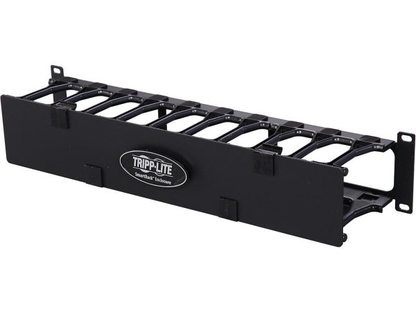 TRIPP LITE SRCABLEDUCT2UHD 2U High Capacity Horizontal Cable Manager (Finger duct with dual-hinge cover)