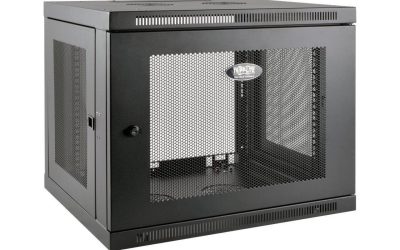 Tripp Lite 9U Wall Mount Rack Enclosure Server Cabinet Low Profile Deep