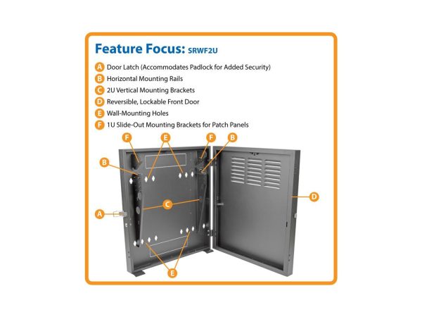 Tripp Lite SmartRack SRWF2U Rack Cabinet - Image 2