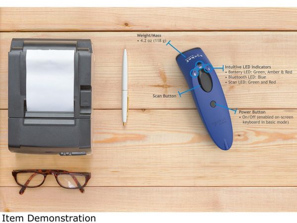 Socketscan® S740 1D/2D Imager Barcode Scanner Blue - Image 4