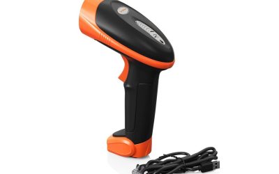 Ambir BR100 USB Barcode Scanner – Cable Connectivity – 1D, 2D – Imager – USB – Black, Orange – IP52 – Outdoor