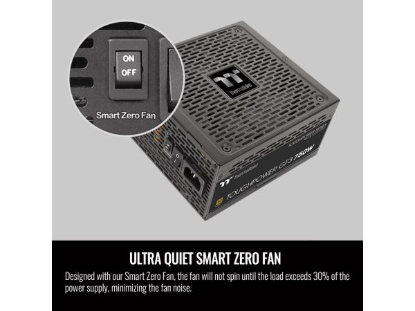 Thermaltake Toughpower GF3 750W, ATX 3.0 Standard, PCIe Gen.5 300W 12VHPWR Connector Included, 80+ Gold Full Modular SLI/Crossfire Ready Power Supply, 10 Year Warranty, PS-TPD-0750FNFAGU-4 - Image 5