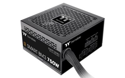 Thermaltake Smart BM3 750W 80Plus Bronze ATX 3.0 & PCIE 5.0 Ready Semi-Modular Power Supply; 105°C/221°F Japanese Capacitor; 5 Year Warranty; PS-SPD-0750MNFABU-3