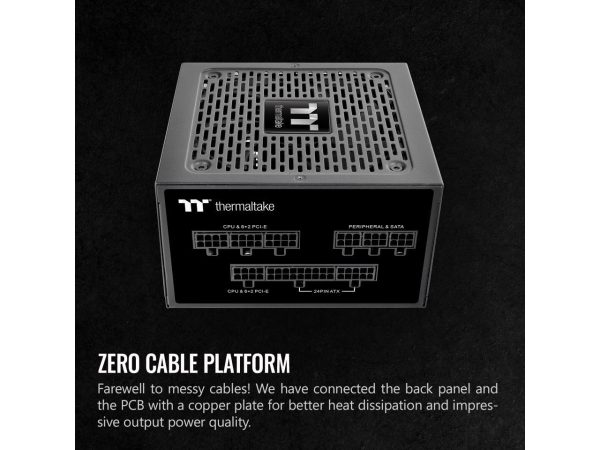 Thermaltake GF1 (2024) Fully Modular ATX 850W Power Supply - 80 PLUS Gold - Ultra Quiet - Zero RPM, PS-TPD-0850FNFAGU-P - Image 3